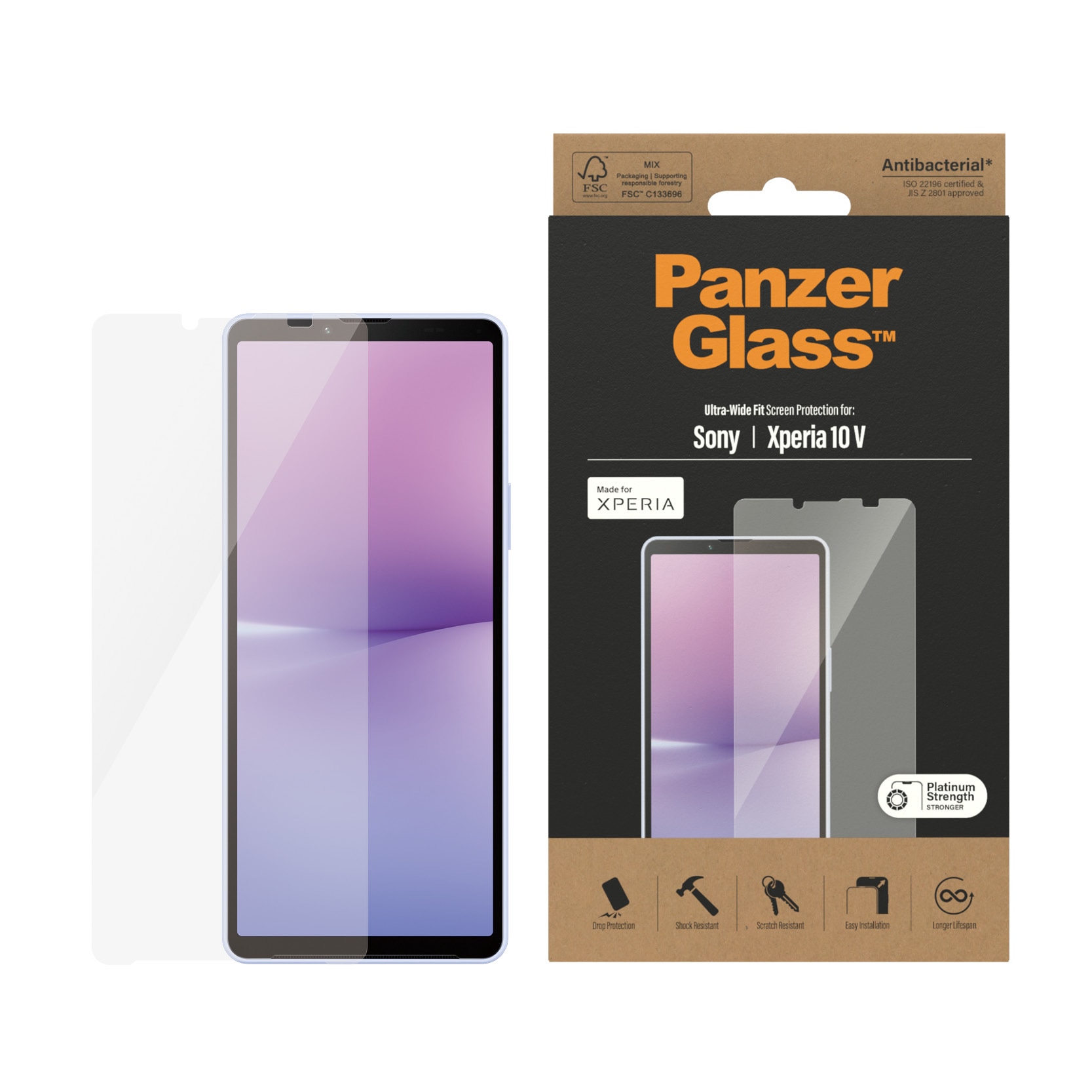 Sony Xperia 10 V Displayschutz/Screen Protector Ultra Wide Fit