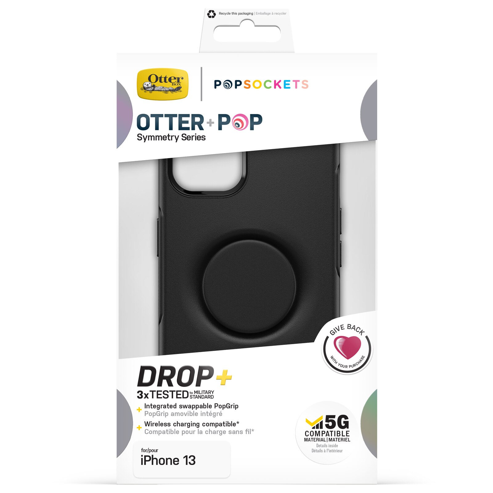 Otter+Pop Symmetry Case iPhone 13 Black