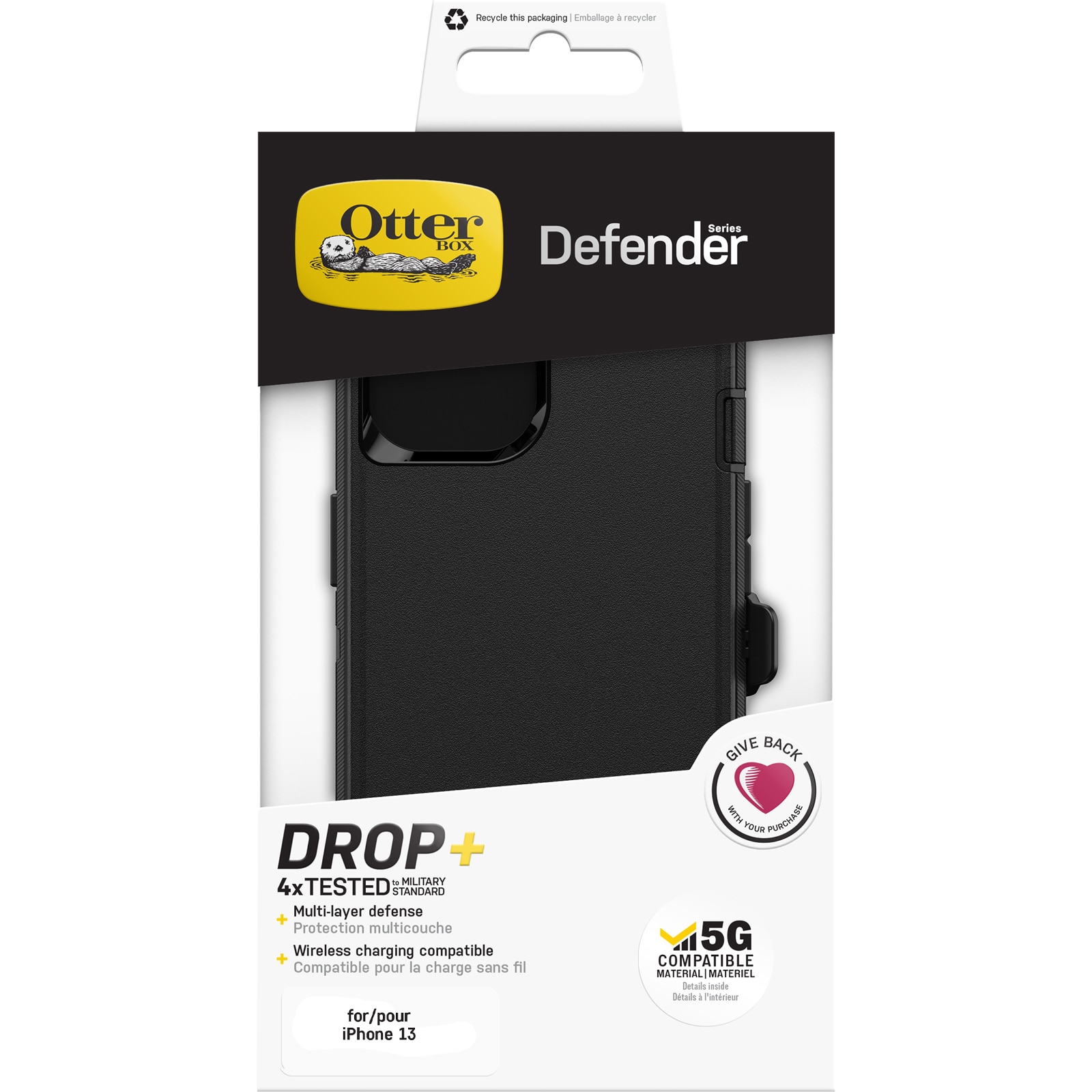 Defender Hülle iPhone 13 Mini Schwarz