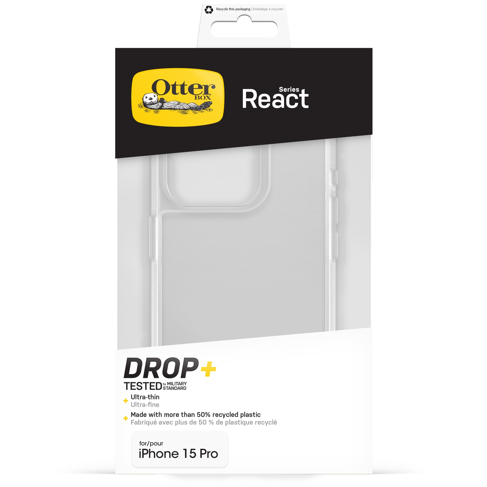 React Hülle iPhone 15 Pro Clear