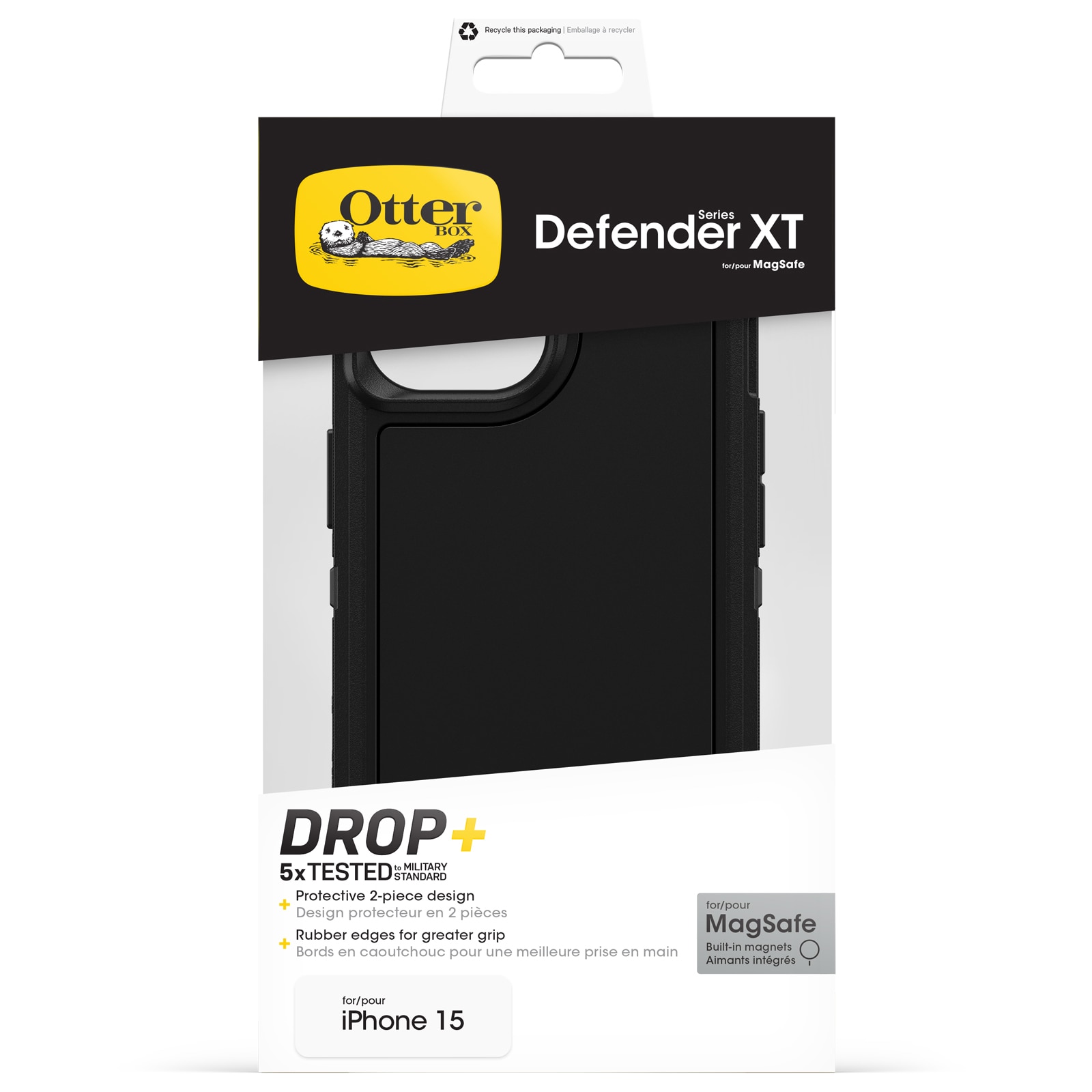 Defender XT Hülle iPhone 15 schwarz