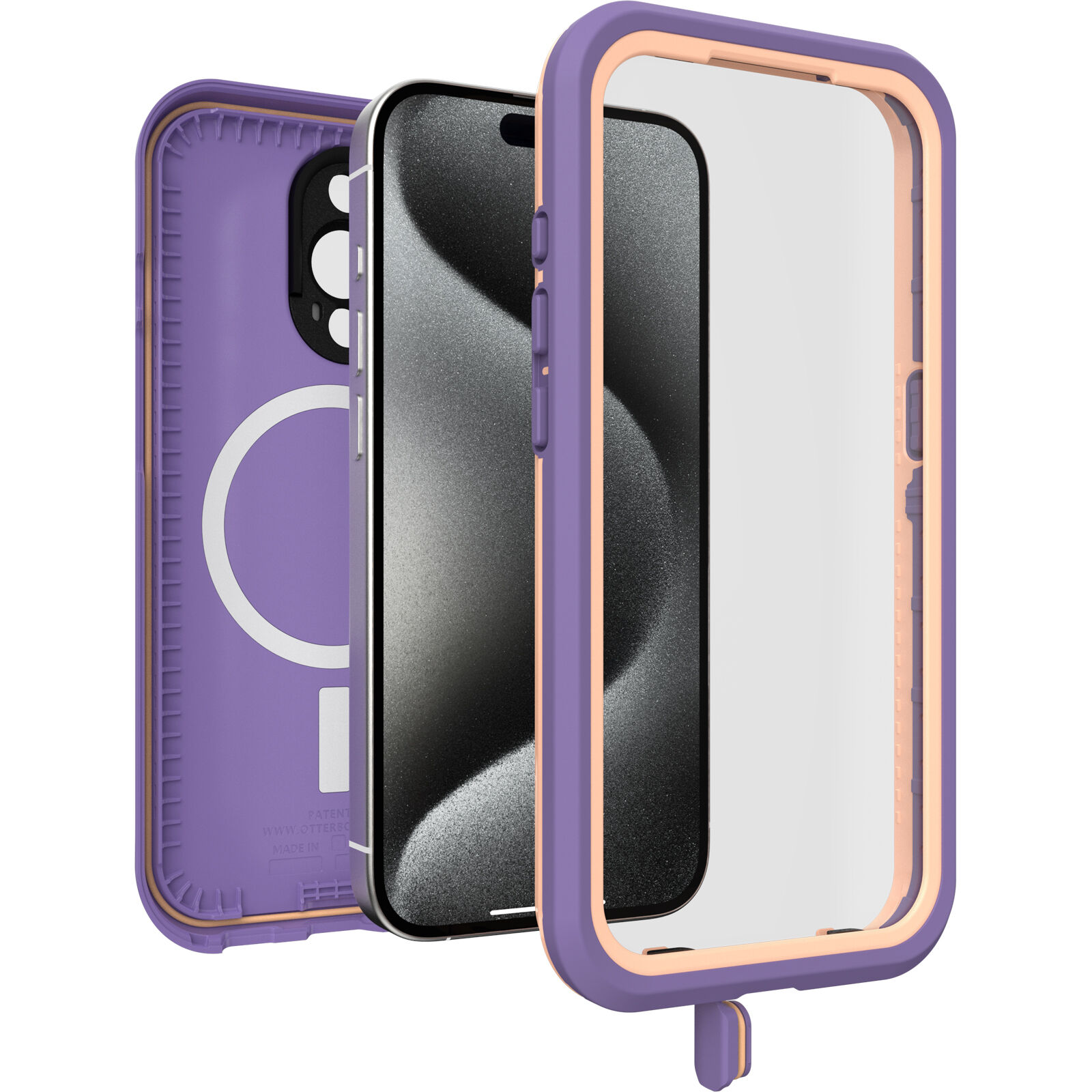 FRE MagSafe Hülle iPhone 15 Pro Lila