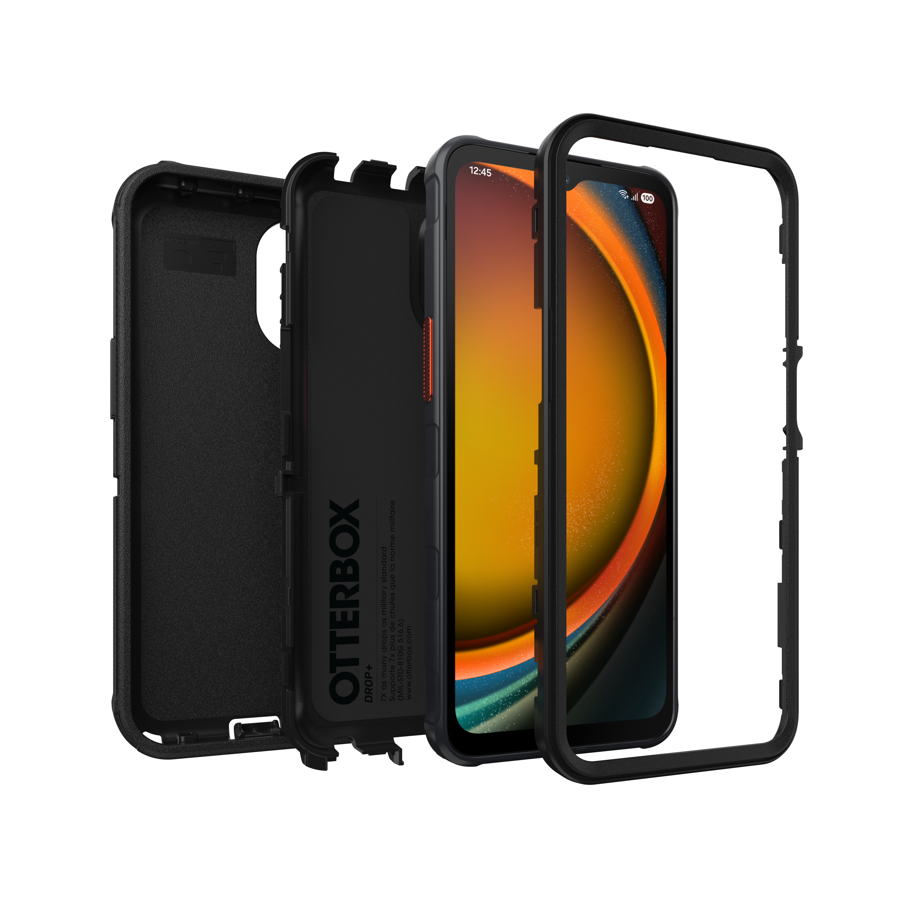 Defender Hülle Samsung Galaxy Xcover 7 Pro Schwarz