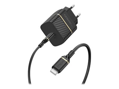 Fast Charge Wandladegerät + Kabel USB-C 20W schwarz