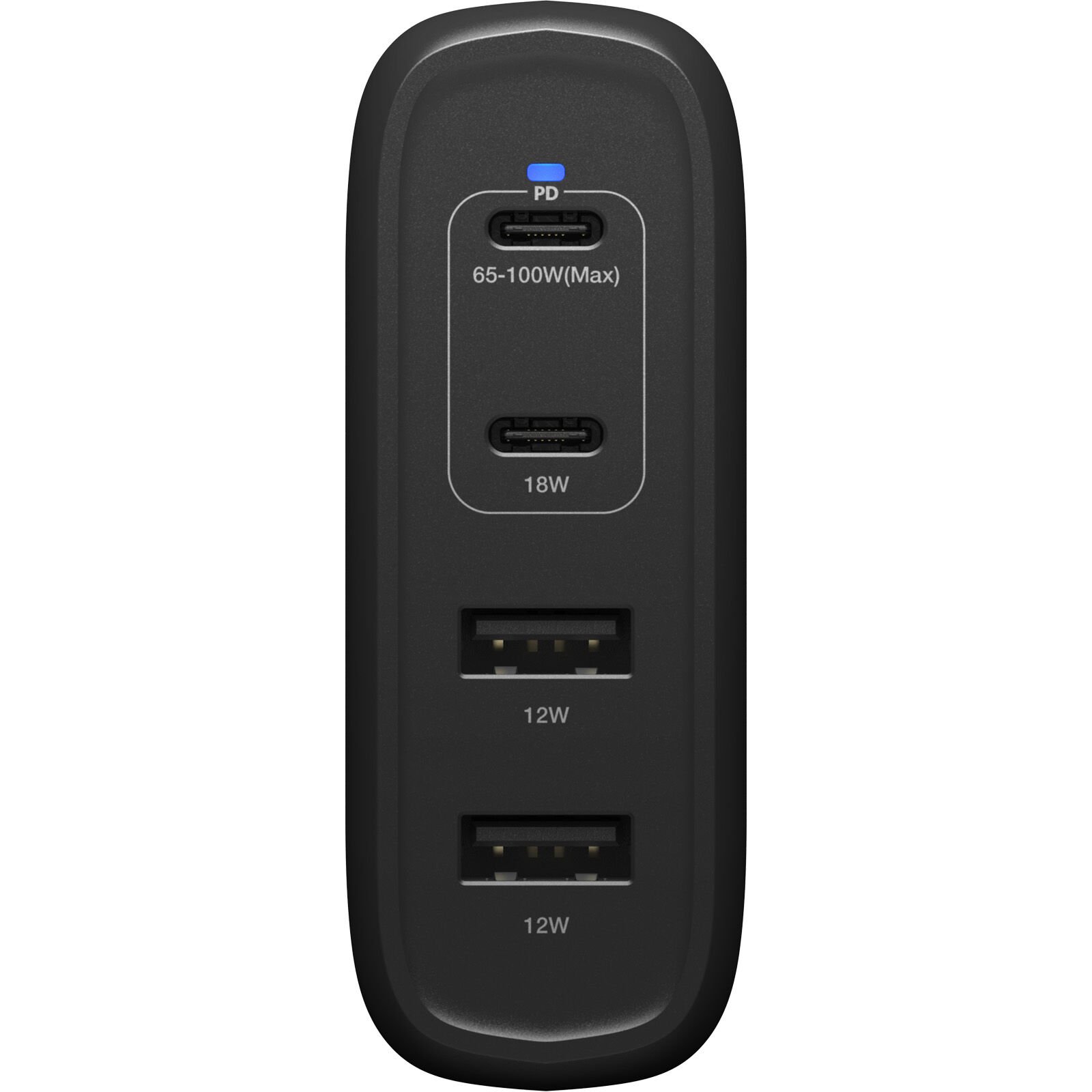 Wandgeräte USB-C Four Port 100W Black
