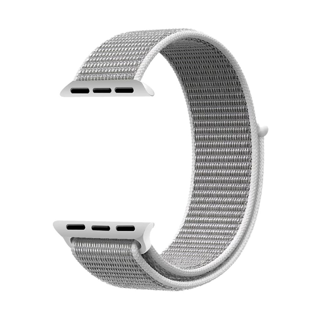 Apple Watch SE 40mm Nylon-Armband grau