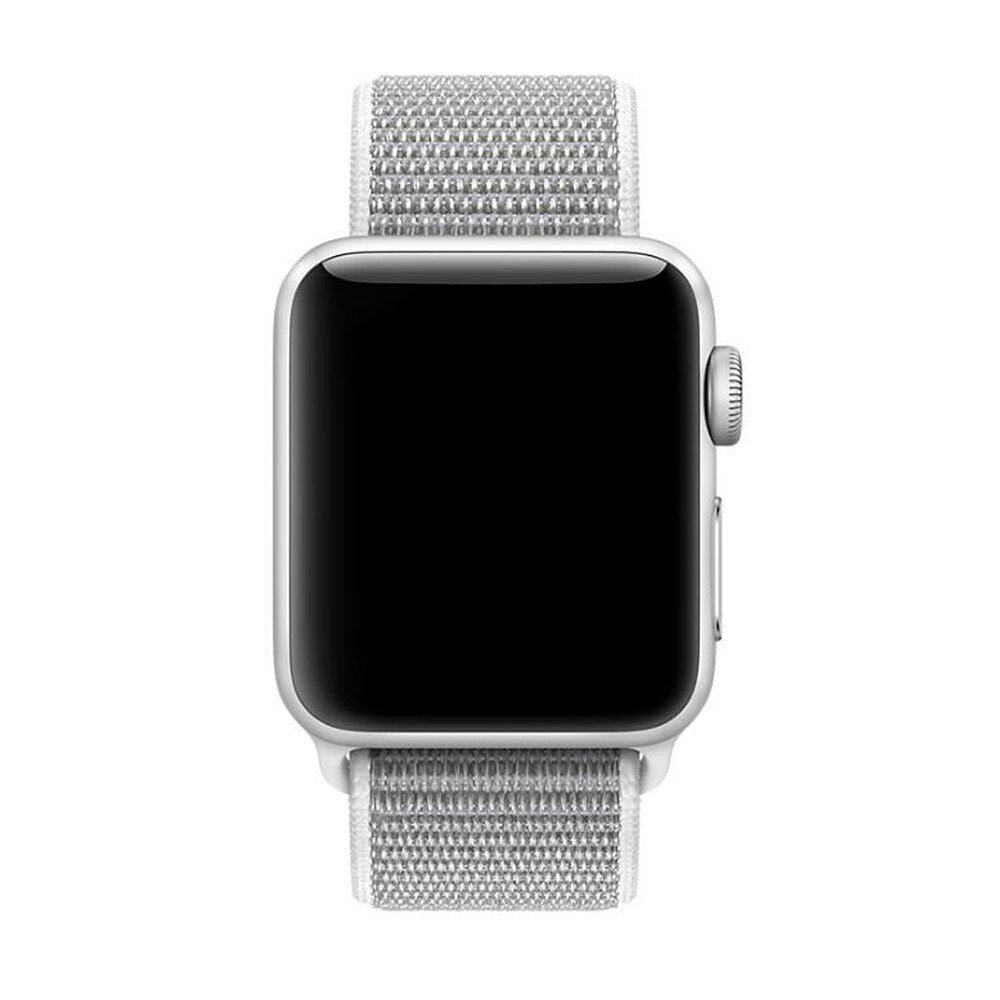 Apple Watch 41mm Series 9 Nylon-Armband grau