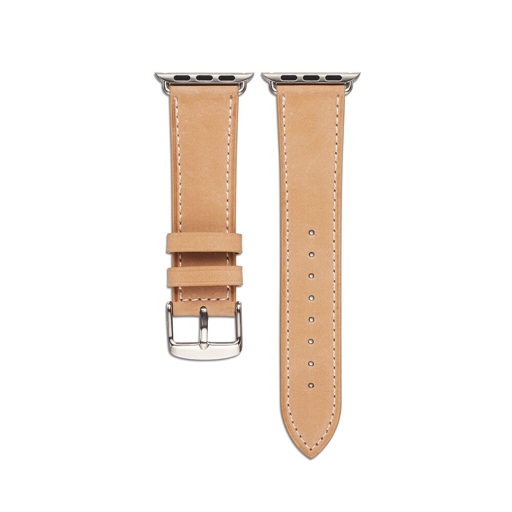 Apple Watch Series 1-3 38mm Lederarmband Beige