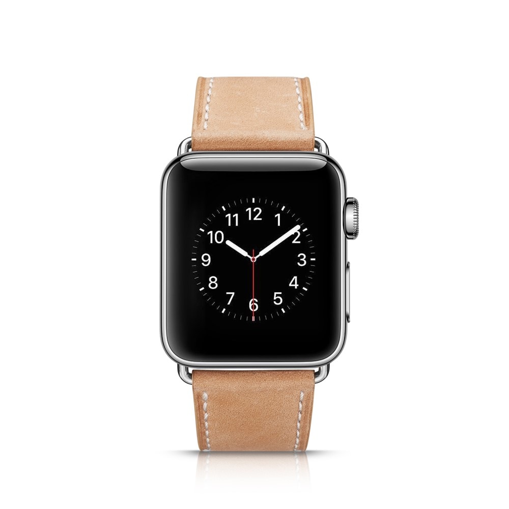 Apple Watch Series 1-3 38mm Lederarmband Beige