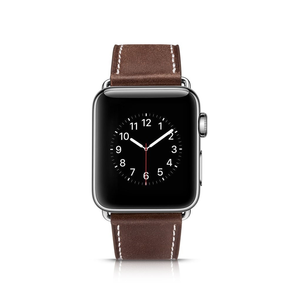 Apple Watch 45mm Series 8 Lederarmband braun