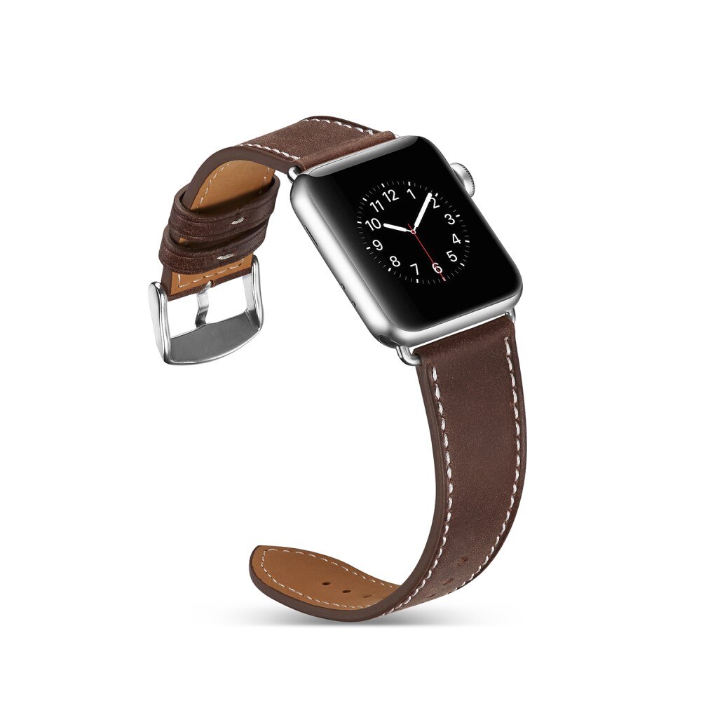 Apple Watch Series 8 45mm Lederarmband Braun
