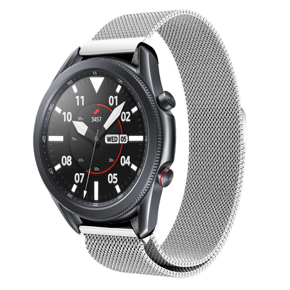 Samsung Galaxy Watch 4 44mm Milanaise-Armband, silber