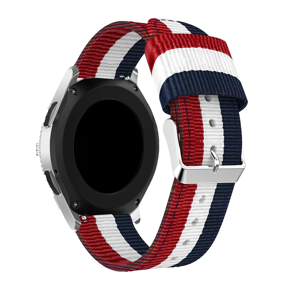 OnePlus Watch 2 Nylon-Armband blau/weiß/rot
