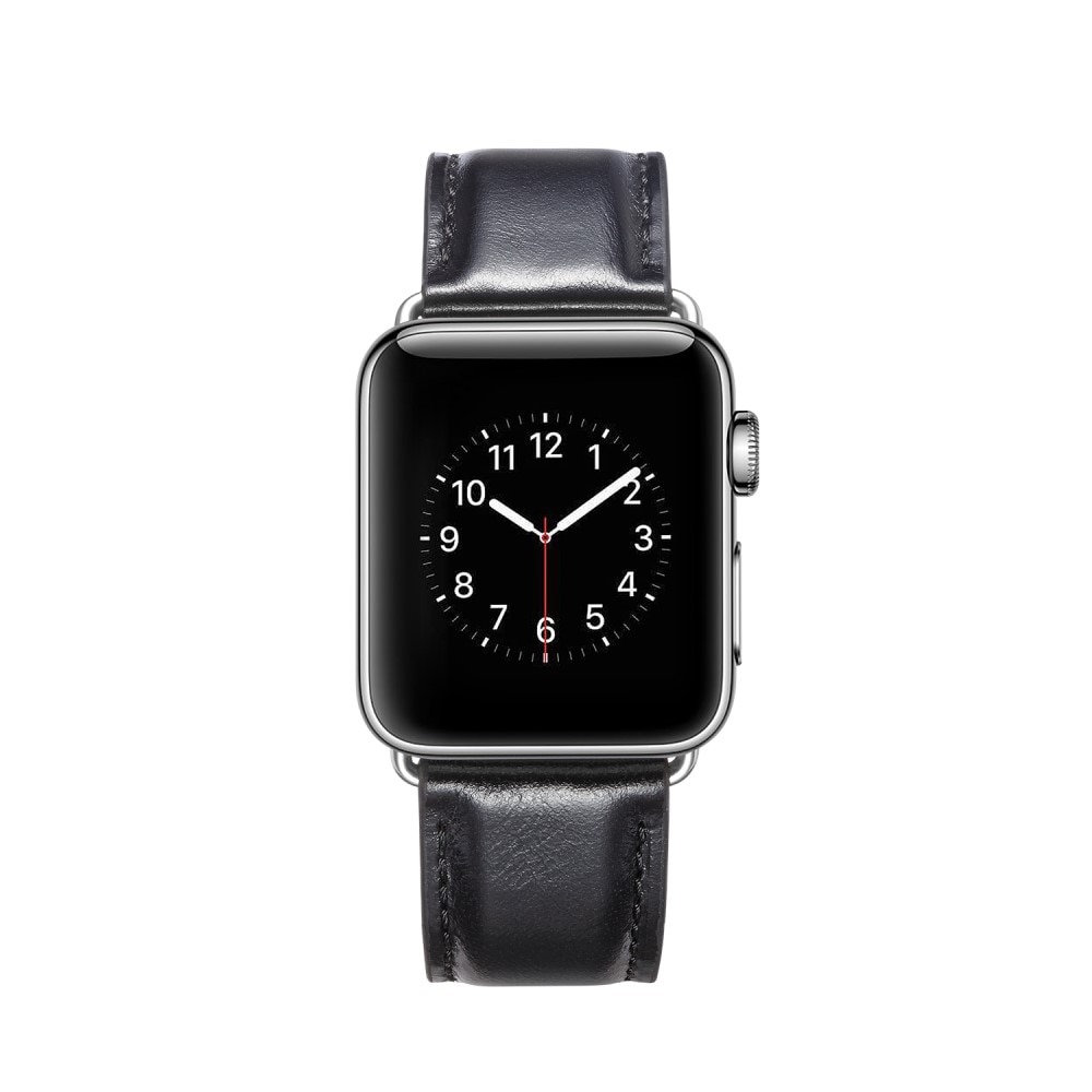 Apple Watch 40mm Premium Leather Armband Black