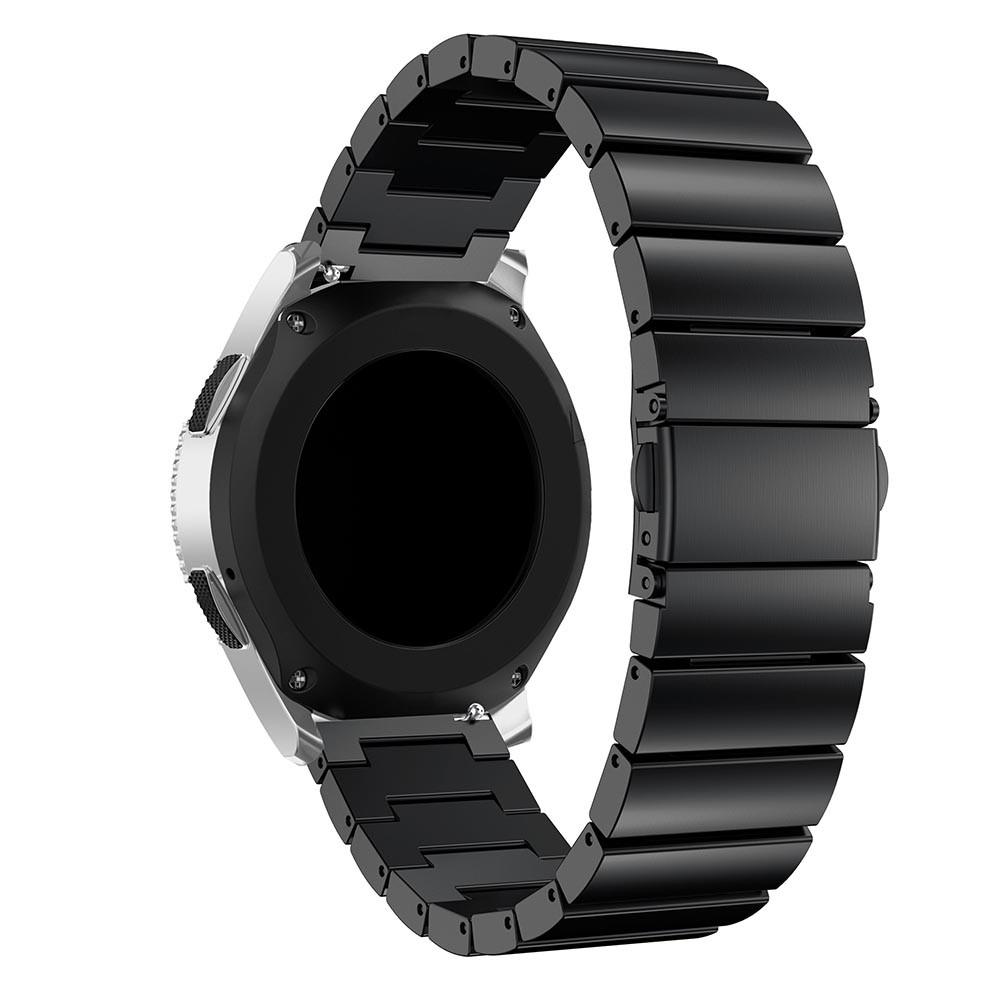 Universal 22mm Gliederarmband schwarz