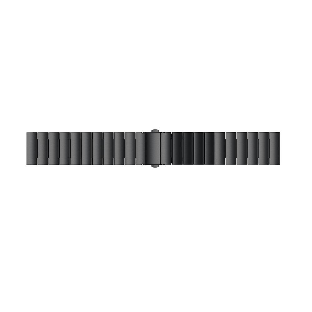 Universal 22mm Gliederarmband schwarz