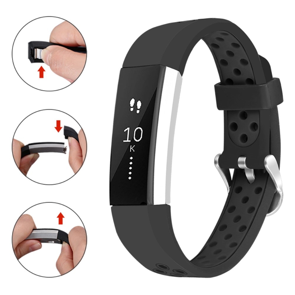 Fitbit Alta HR/Alta Armband aus Silikon Schwarz