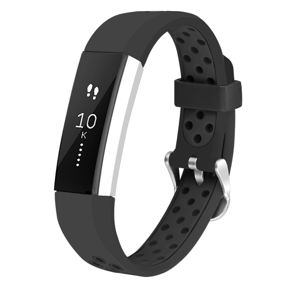 Fitbit Alta/Alta HR Armband aus Silikon, schwarz