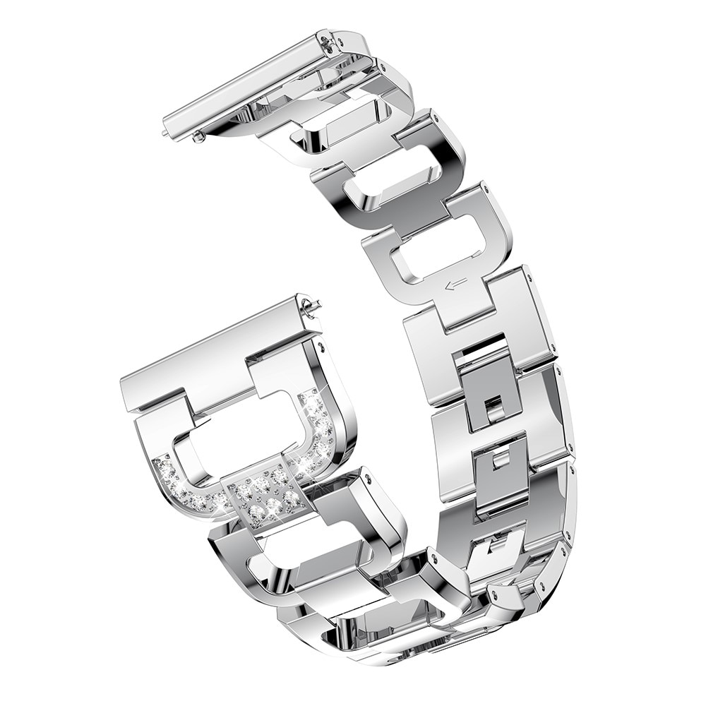 Samsung Galaxy Watch 4 40/42/44/46 mm Rhinestone Bracelet Silber