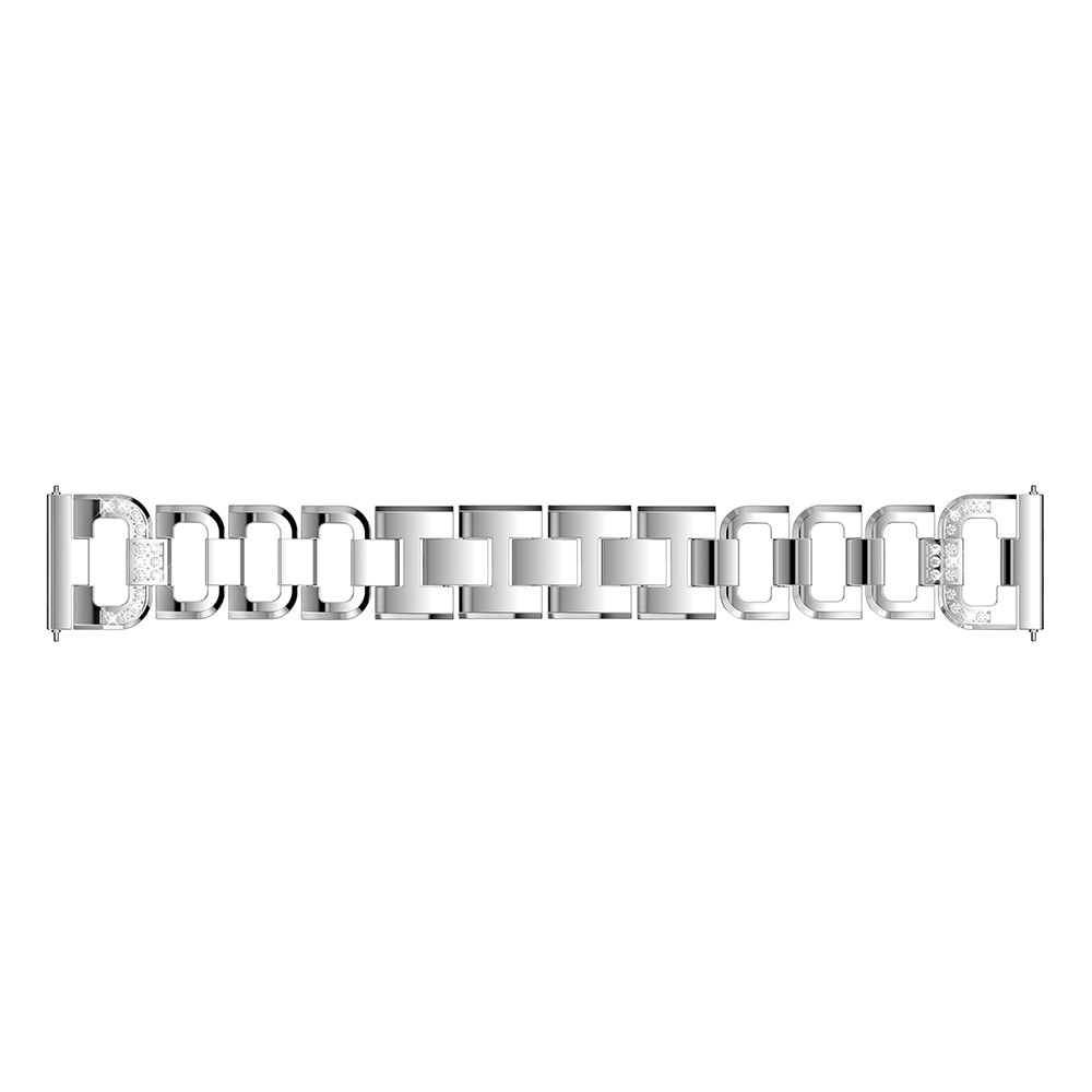 Universal 22mm Rhinestone Bracelet silber