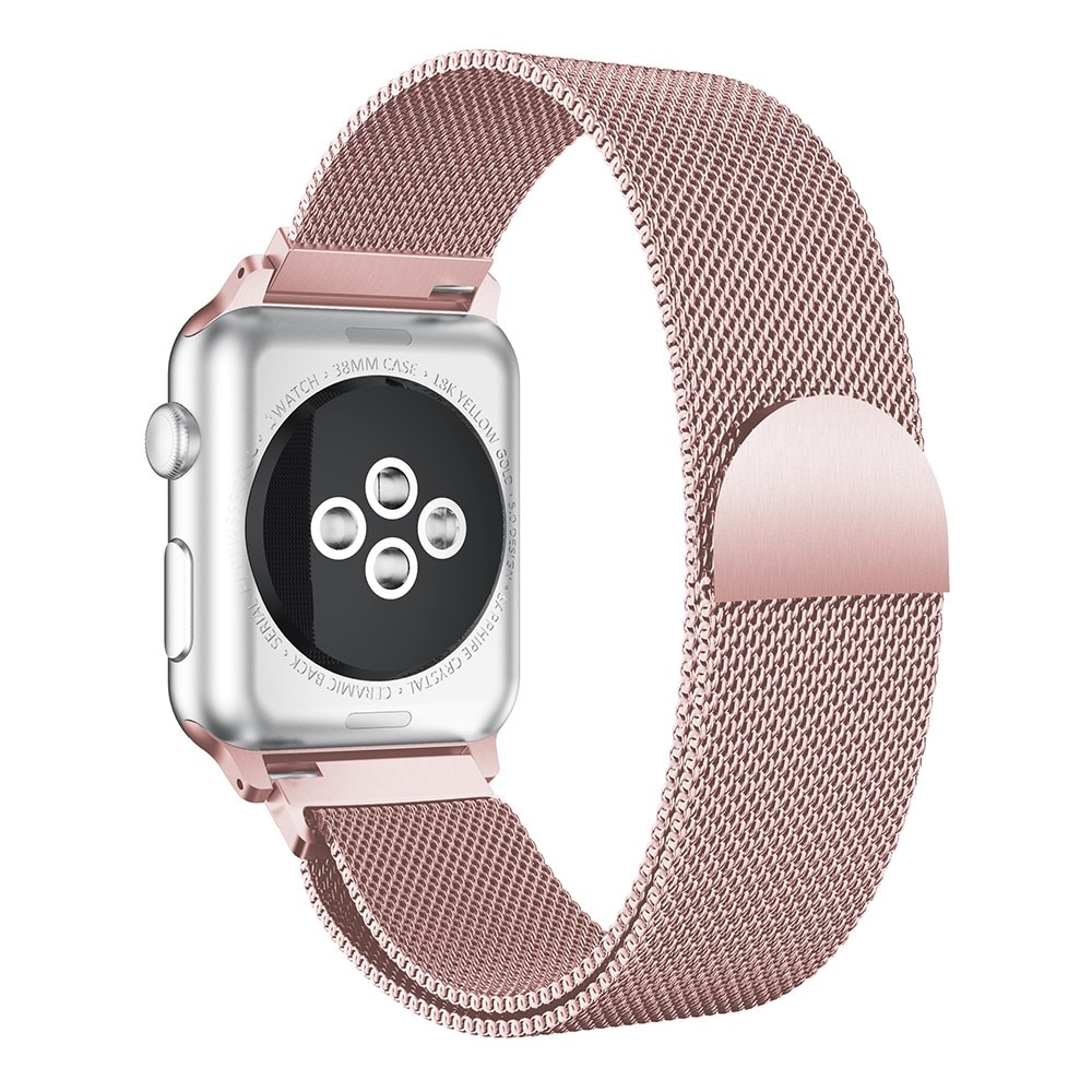 Apple Watch 45mm Series 7-Milanaise-Armband, rosagold