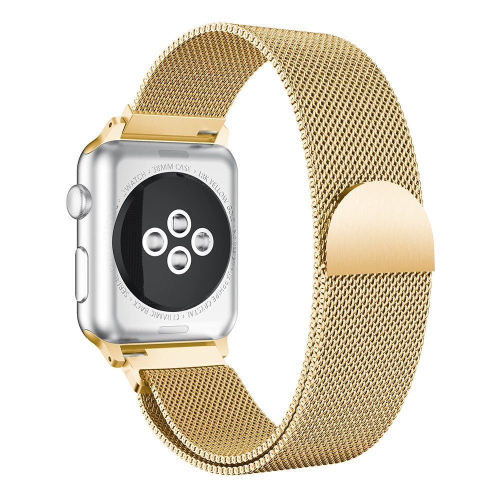 Apple Watch Series 8 41mm Milanaise-Armband Gold