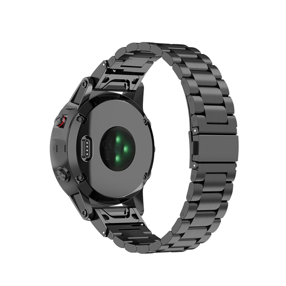 Garmin Fenix 7S Pro Armband aus Stahl schwarz