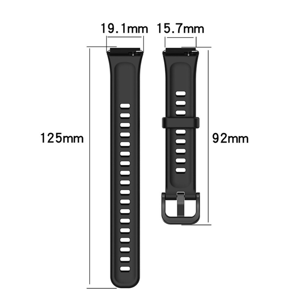 Huawei Band 7 Armband aus Silikon, schwarz