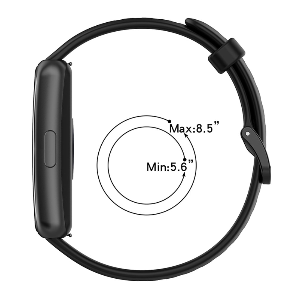Huawei Band 7 Armband aus Silikon, schwarz