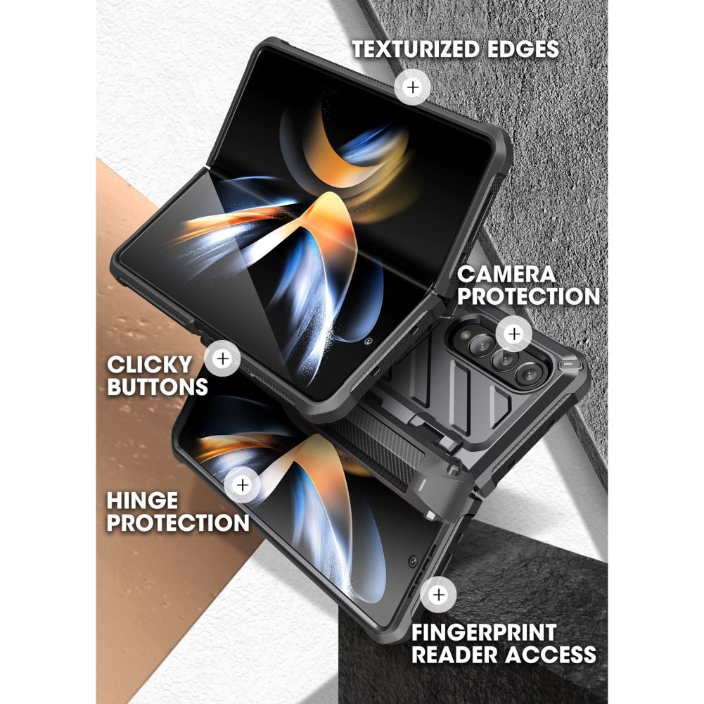 Unicorn Beetle Pro Case Samsung Galaxy Z Fold 4 Schwarz