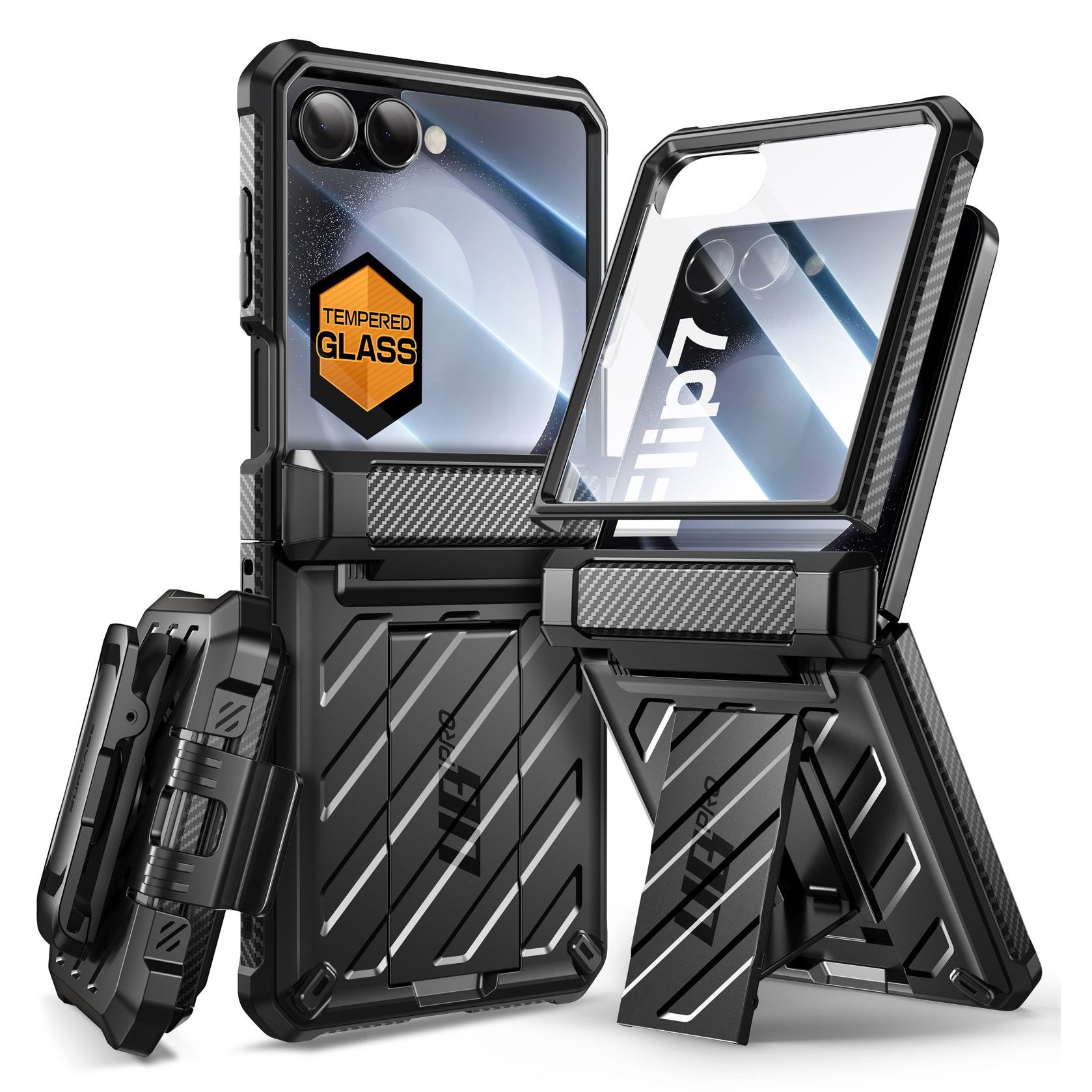 Unicorn Beetle Pro Case Samsung Galaxy Z Flip 7 Schwarz