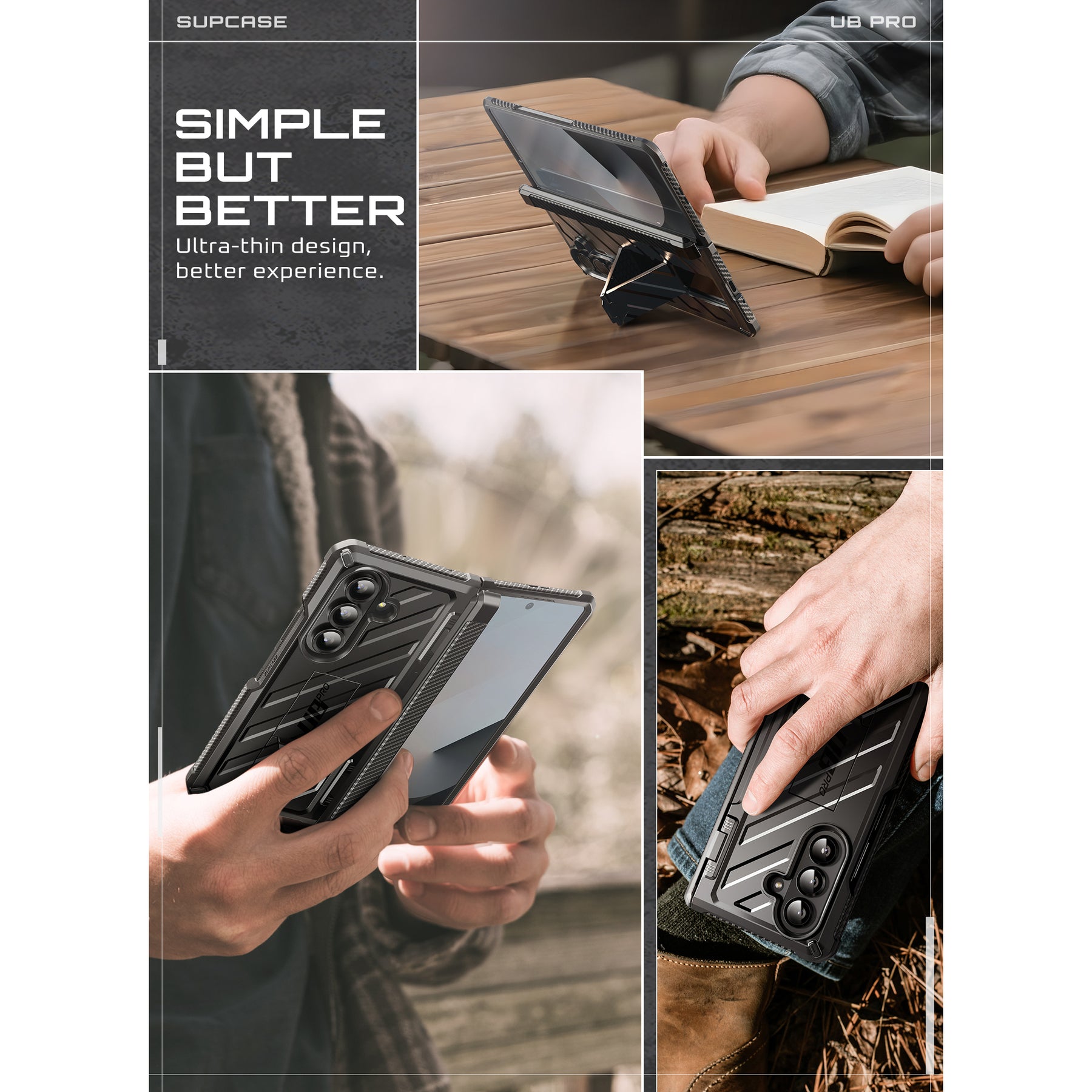 Unicorn Beetle Pro Case Samsung Galaxy Z Fold 7 Schwarz
