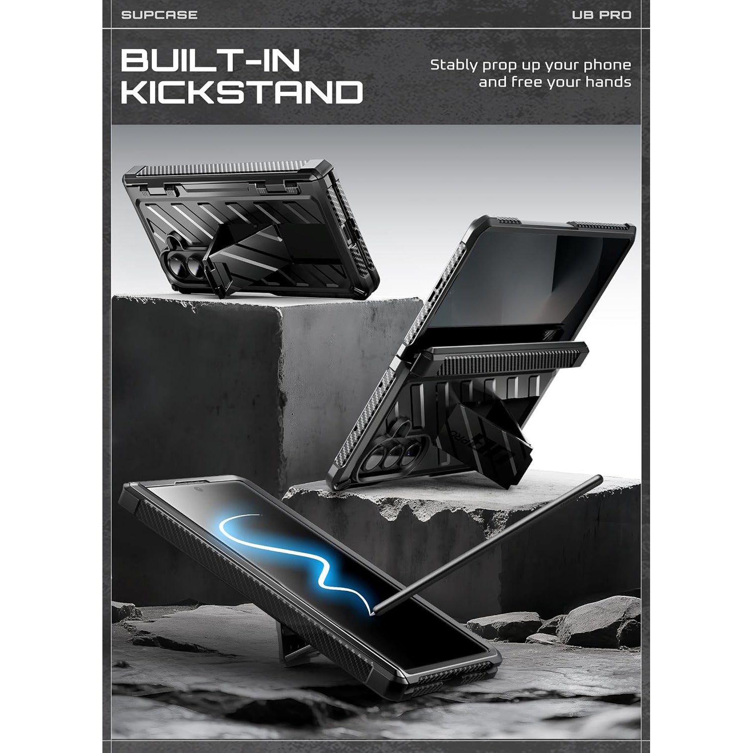 Unicorn Beetle Pro Case Samsung Galaxy Z Fold 7 Schwarz