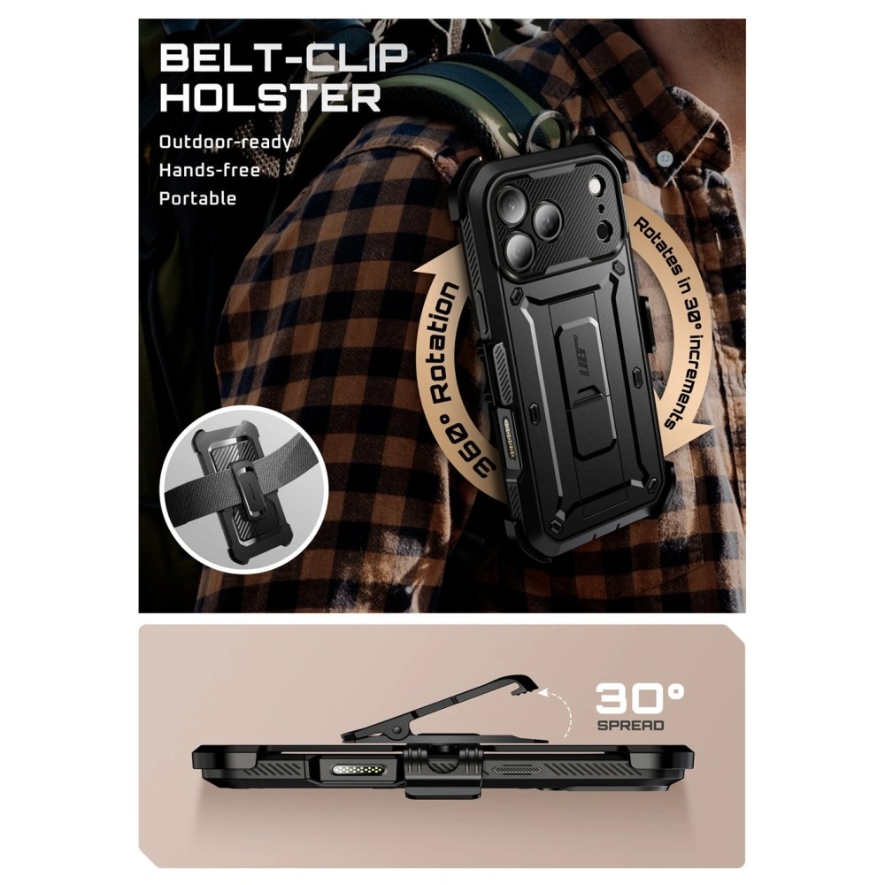Unicorn Beetle Pro Case iPhone 17 Pro schwarz