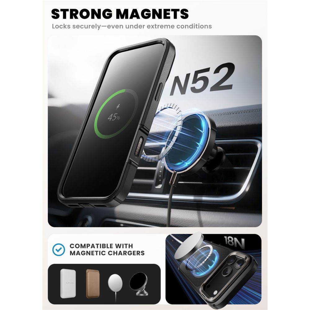 Ares Flip MagSafe Hülle iPhone 17 Pro schwarz
