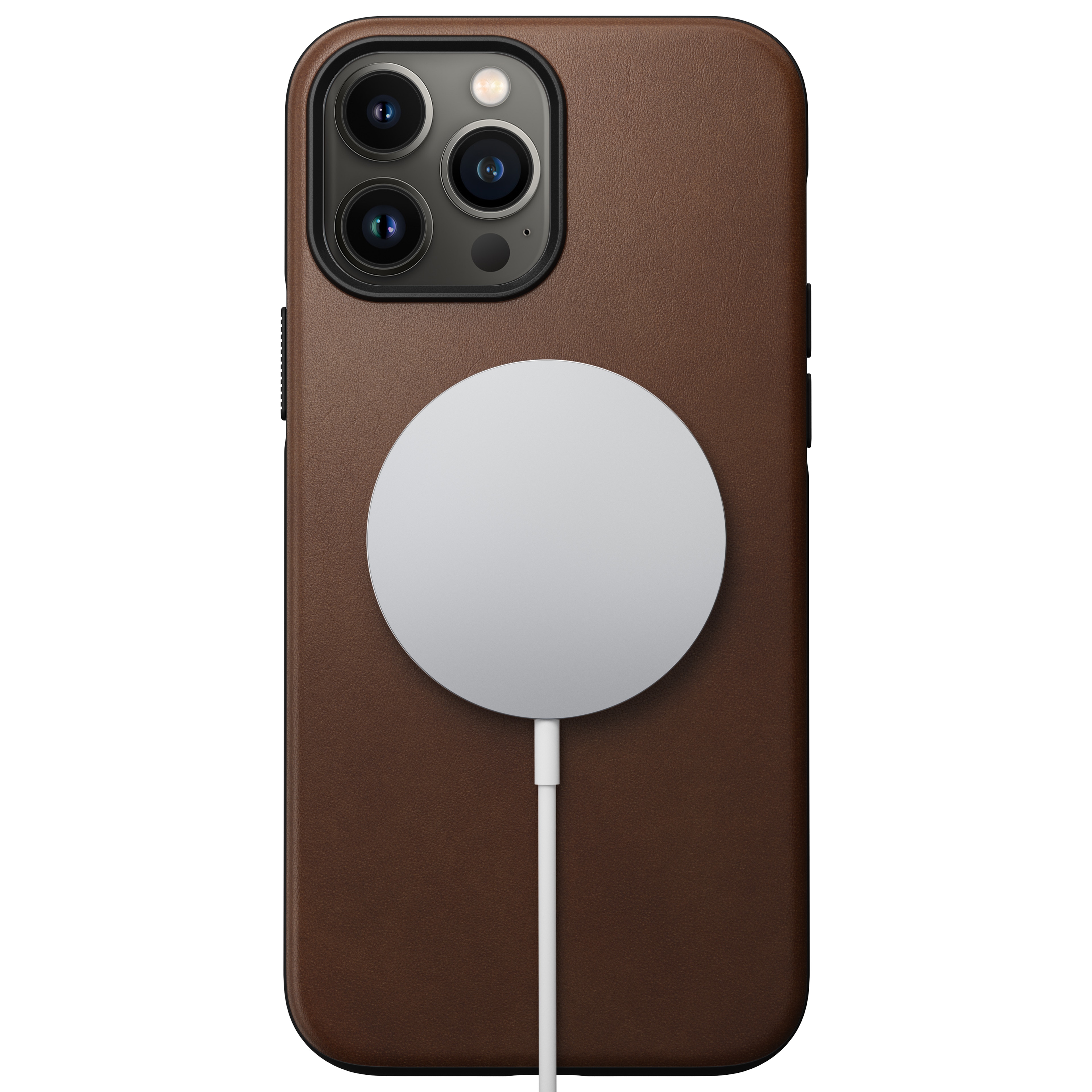 iPhone 13 Pro Max Modern Case Horween Leather MagSafe Rustic Brown