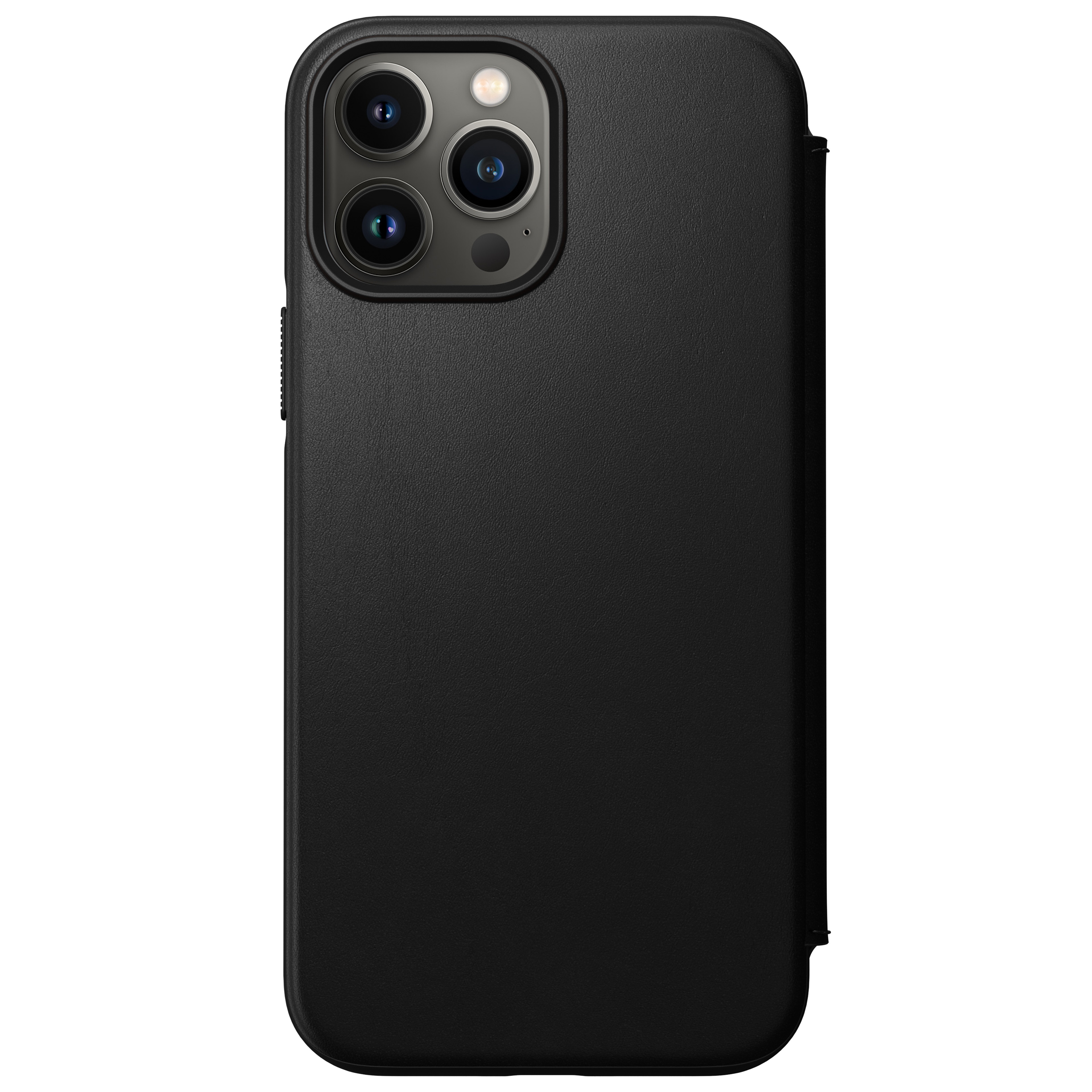 iPhone 13 Pro Max Modern Horween Leather Folio Black