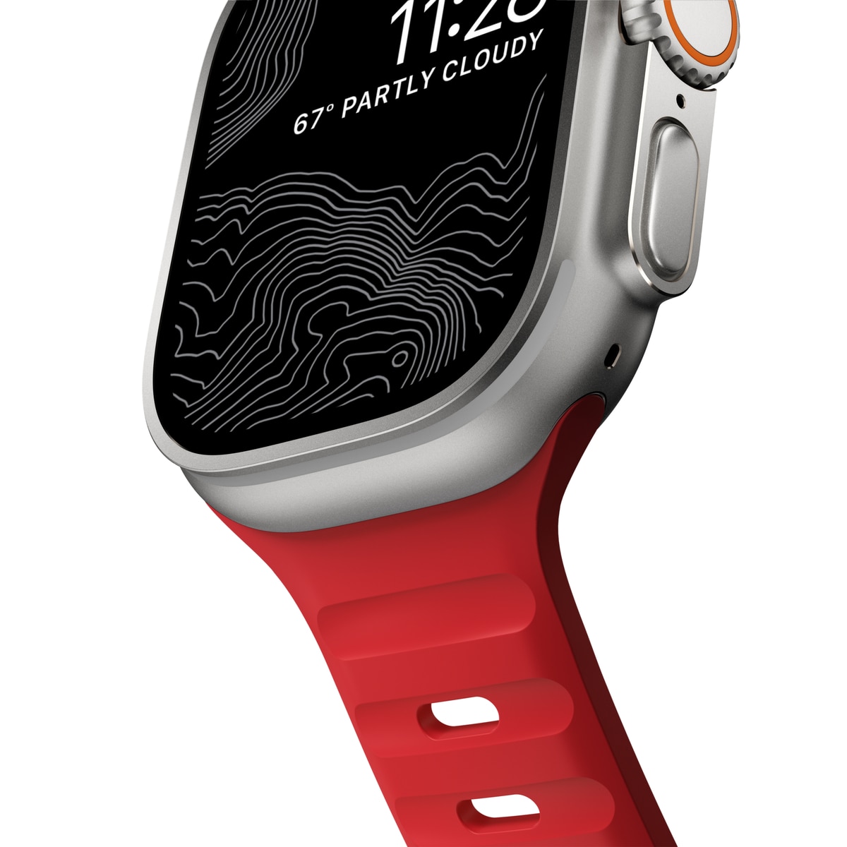 Apple Watch 45mm Series 9 Sport Band Night Watch Red - Limited edition