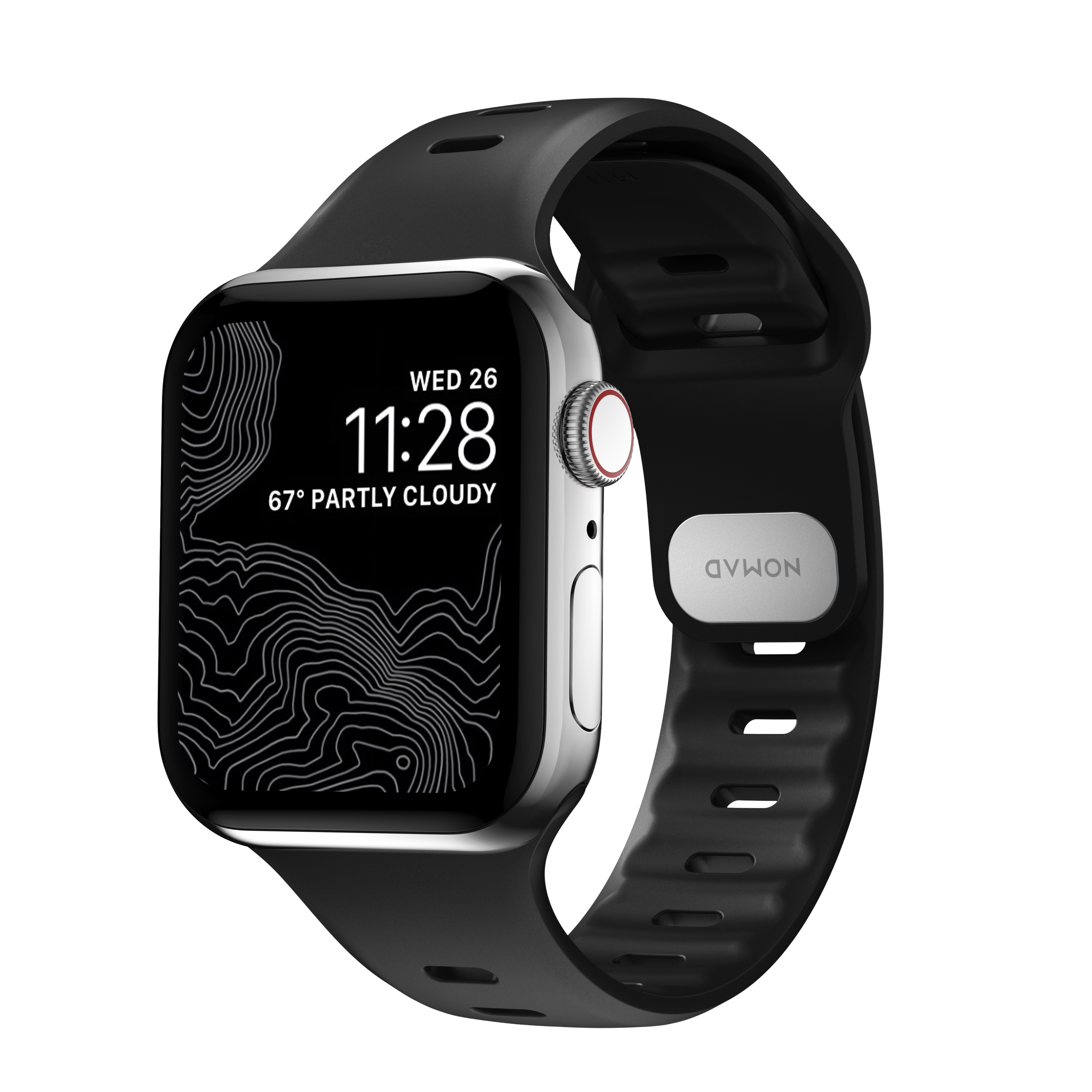 Nomad Apple Watch 42 44 45 49 mm Sport Band Slim Black