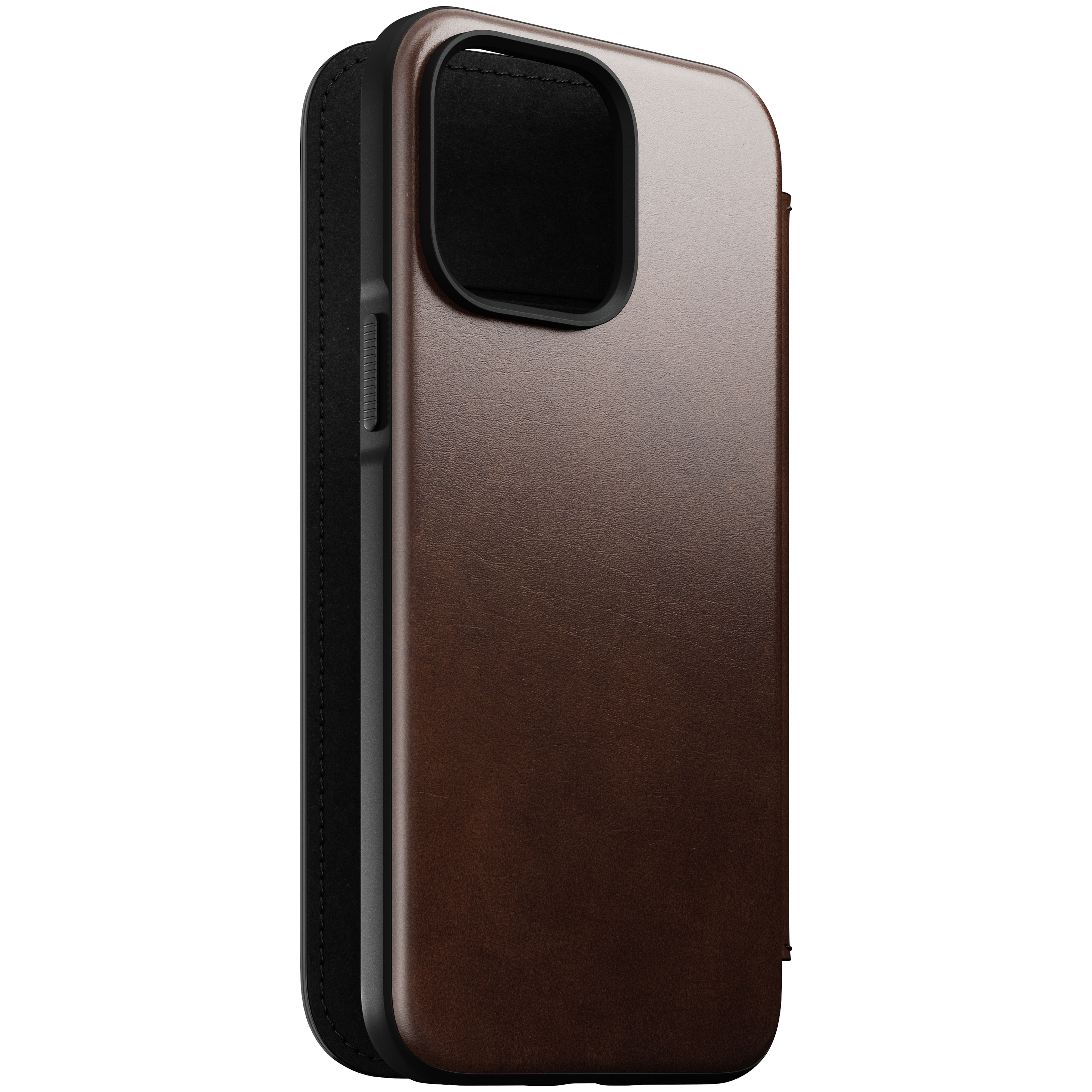 iPhone 14 Pro Max Modern Horween Leather Folio MagSafe Rustic Brown