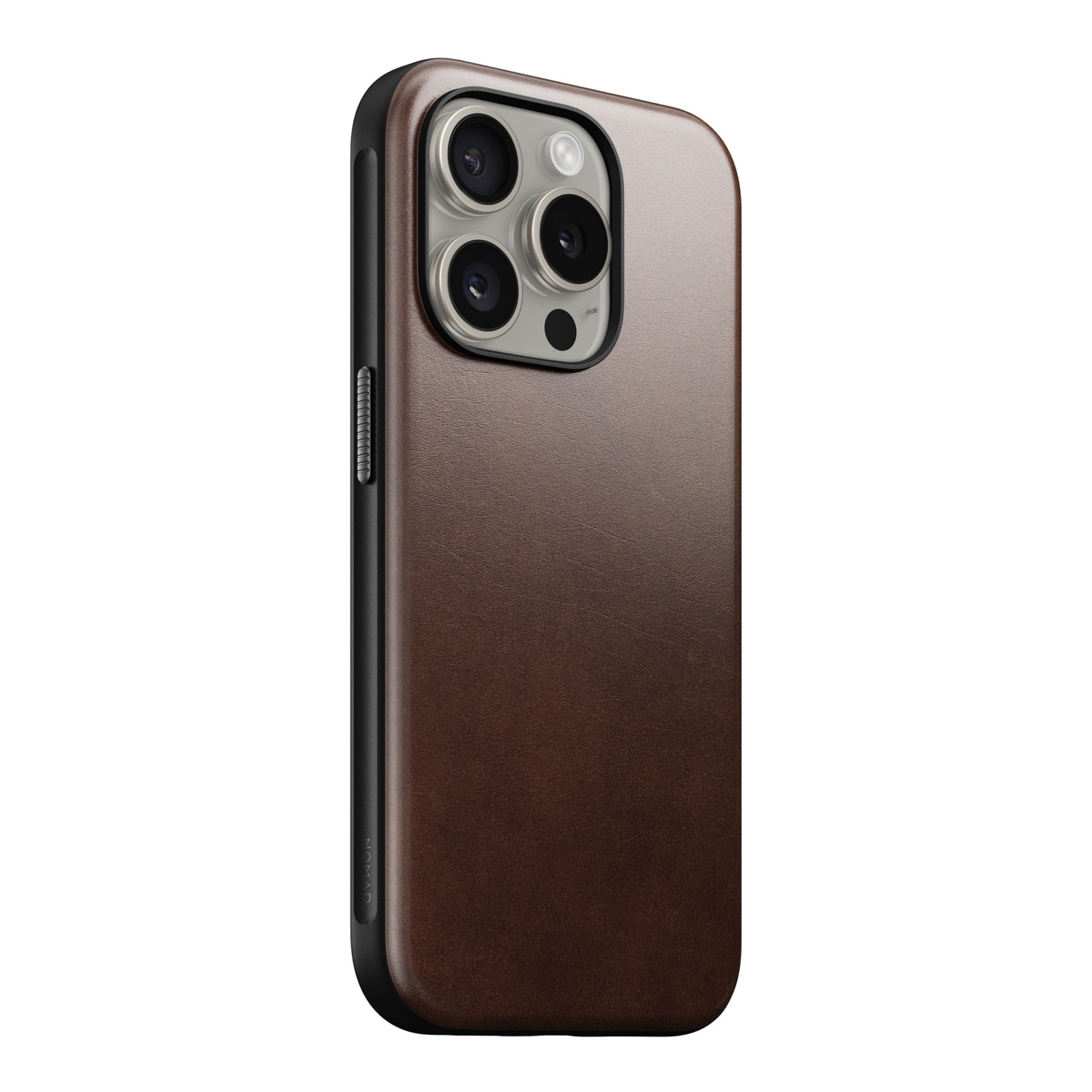 iPhone 15 Pro Modern Case Horween Leather MagSafe Rustic Brown