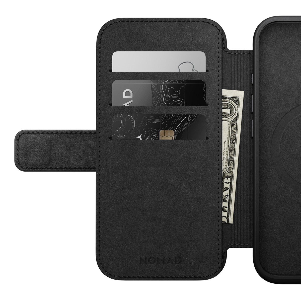 iPhone 16 Modern Leather Folio MagSafe Black