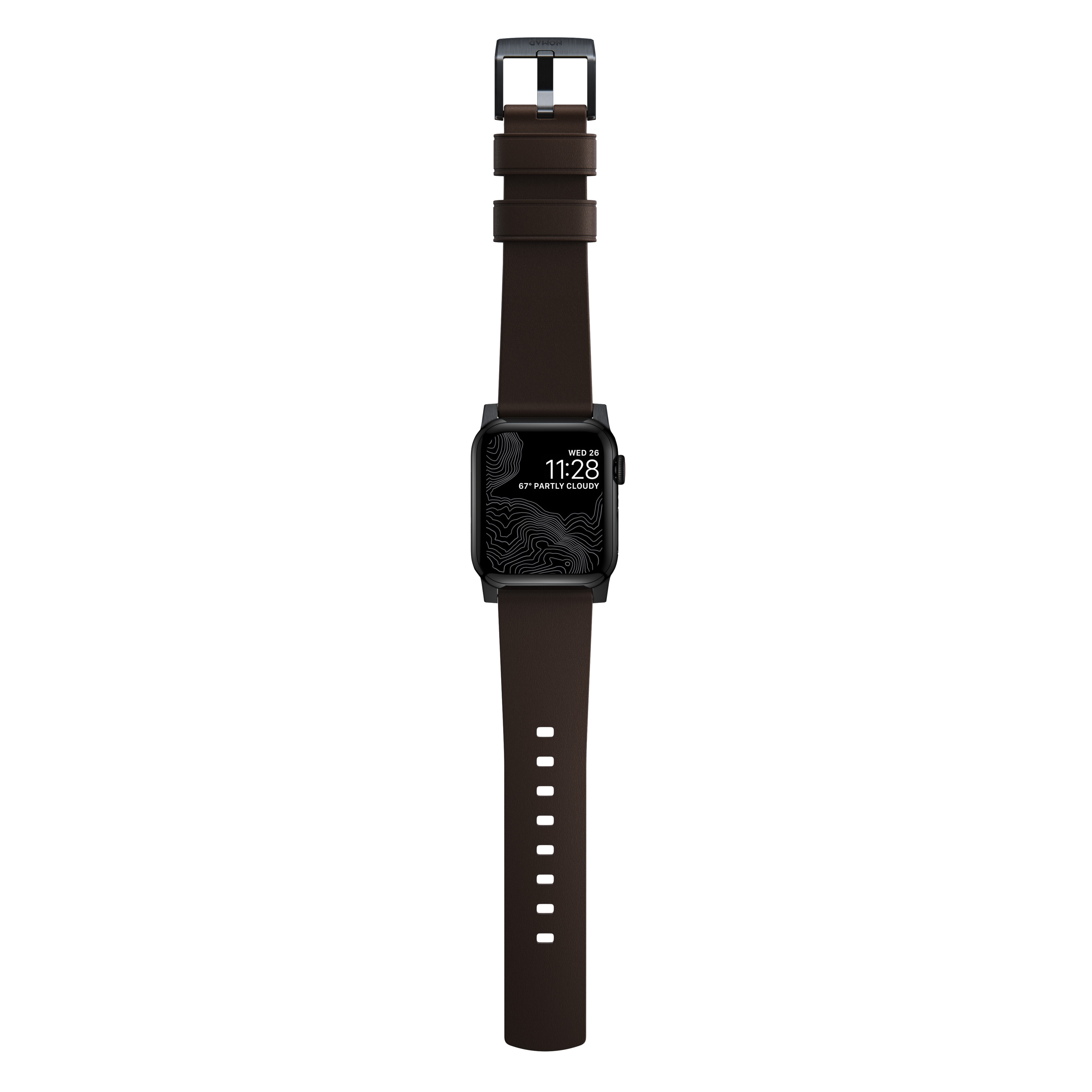 Active Band Pro Apple Watch 42mm Classic Brown (Black Hardware)