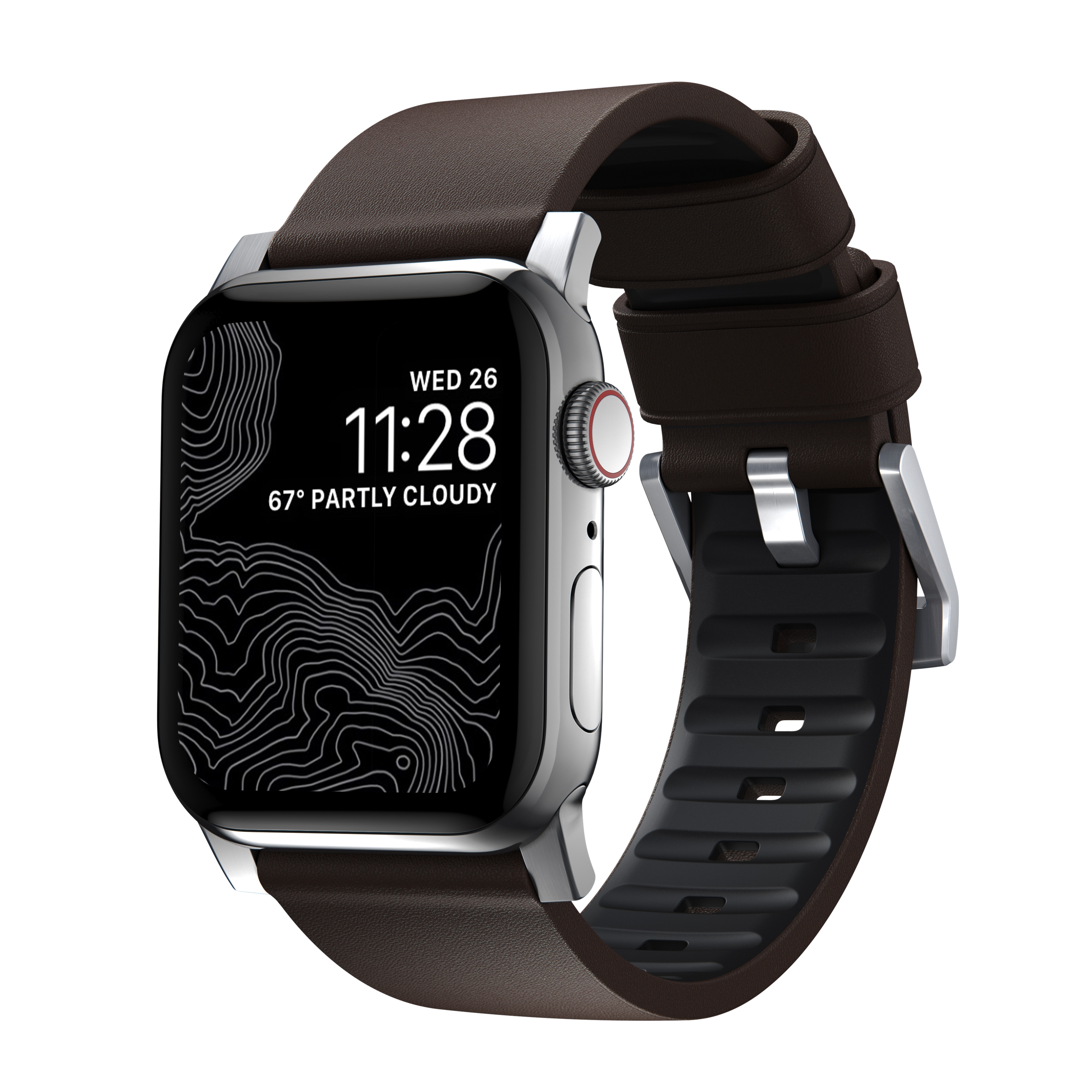 Active Band Pro Apple Watch Ultra 49mm Classic Brown (Silver Hardware)