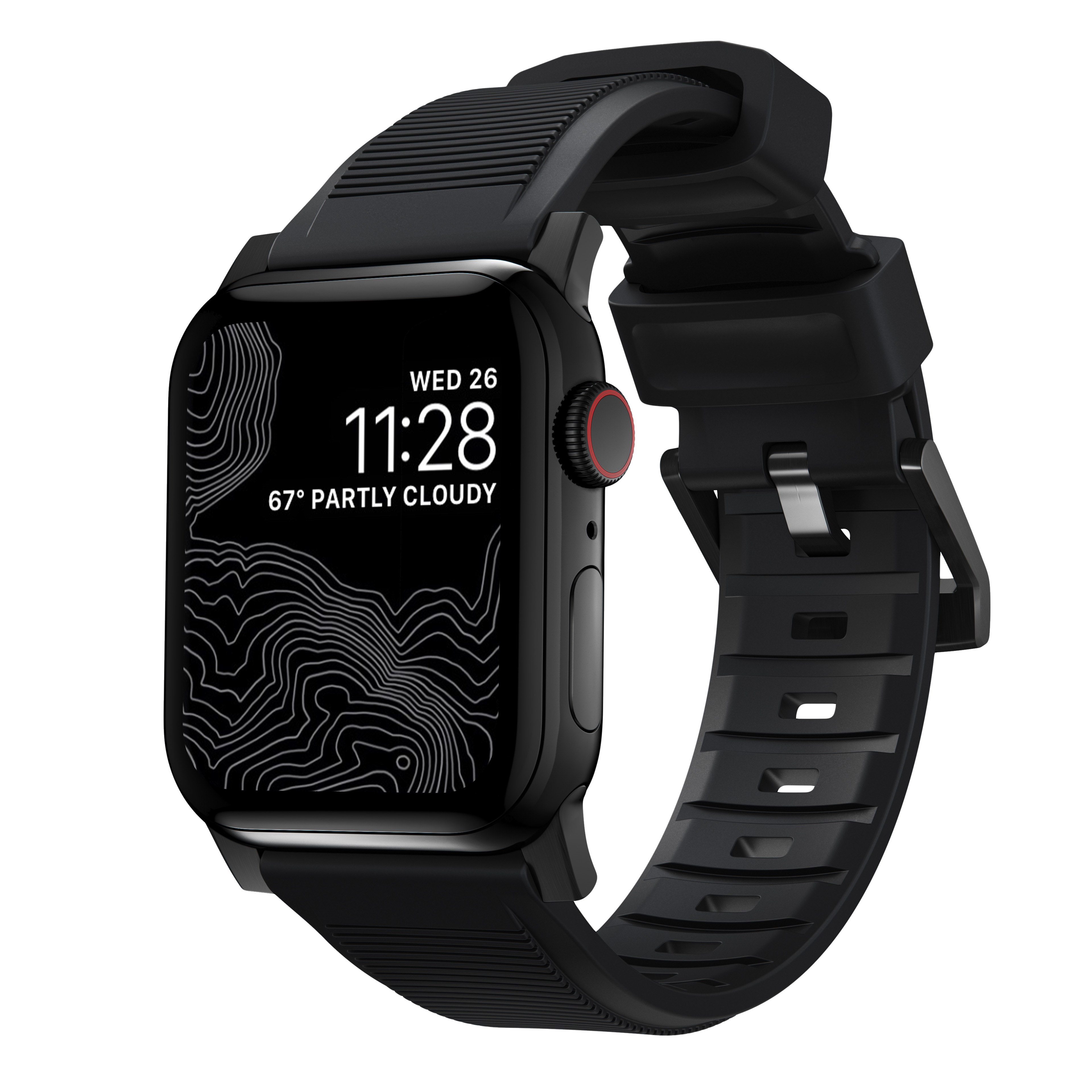 Apple Watch Ultra 49mm Rugged Band Black (Black Hardware)