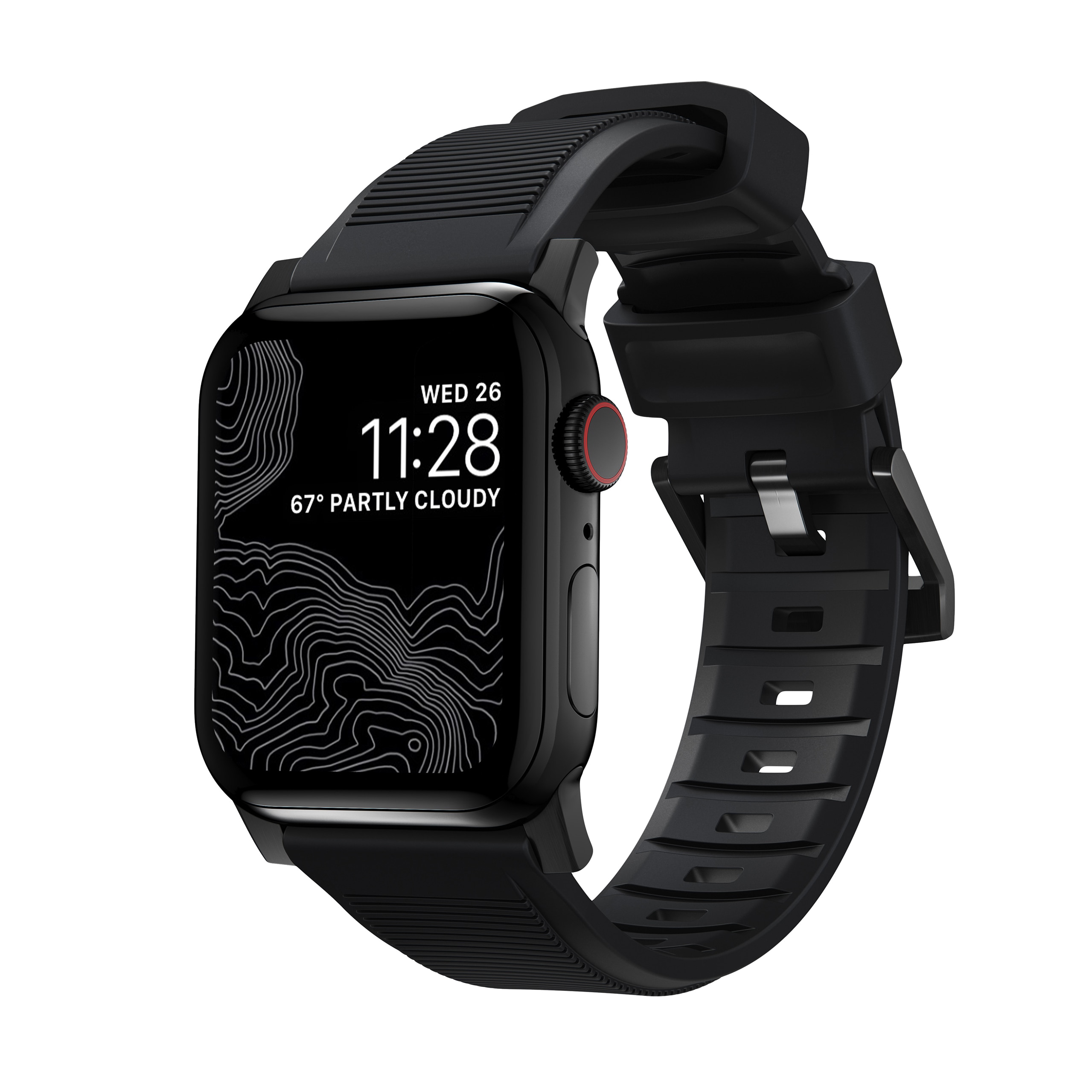 Apple Watch 38/40/41mm Rugged Band Black (Black Hardware)