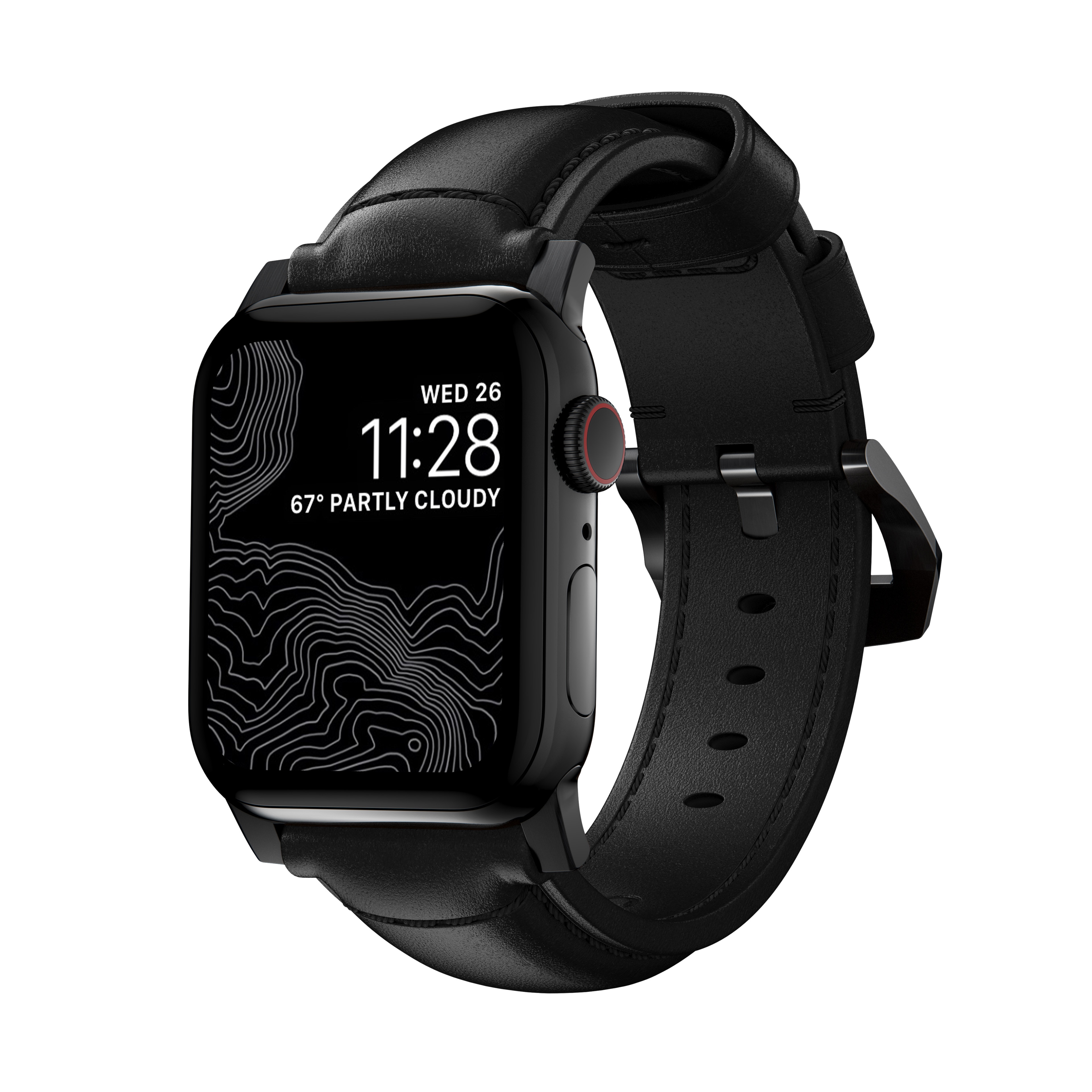 Traditional Band Apple Watch 38/40/41mm Black (Black Hardware)