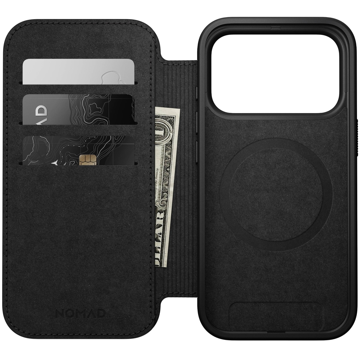 iPhone 17 Pro Modern Leather Folio MagSafe Black