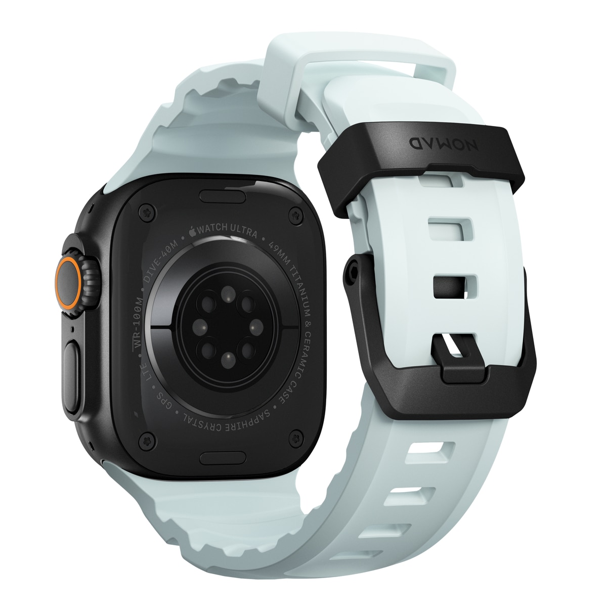 Apple Watch Series 1-3 42mm Rocky Point Band Icy Blue Glow (Black Hardware) - Limited edition