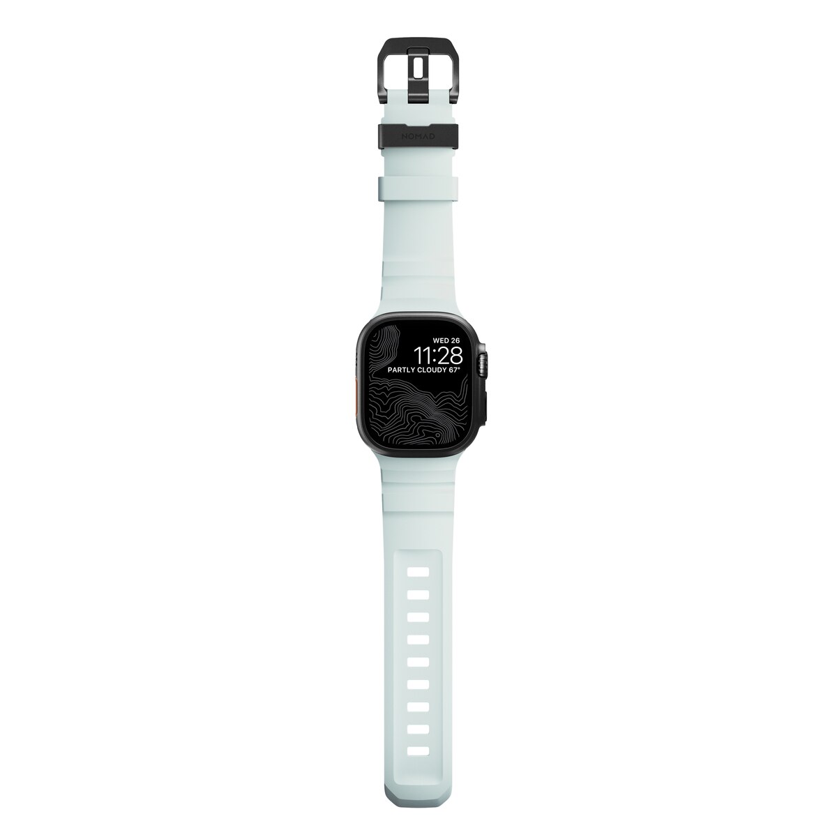 Apple Watch Series 1-3 42mm Rocky Point Band Icy Blue Glow (Black Hardware) - Limited edition